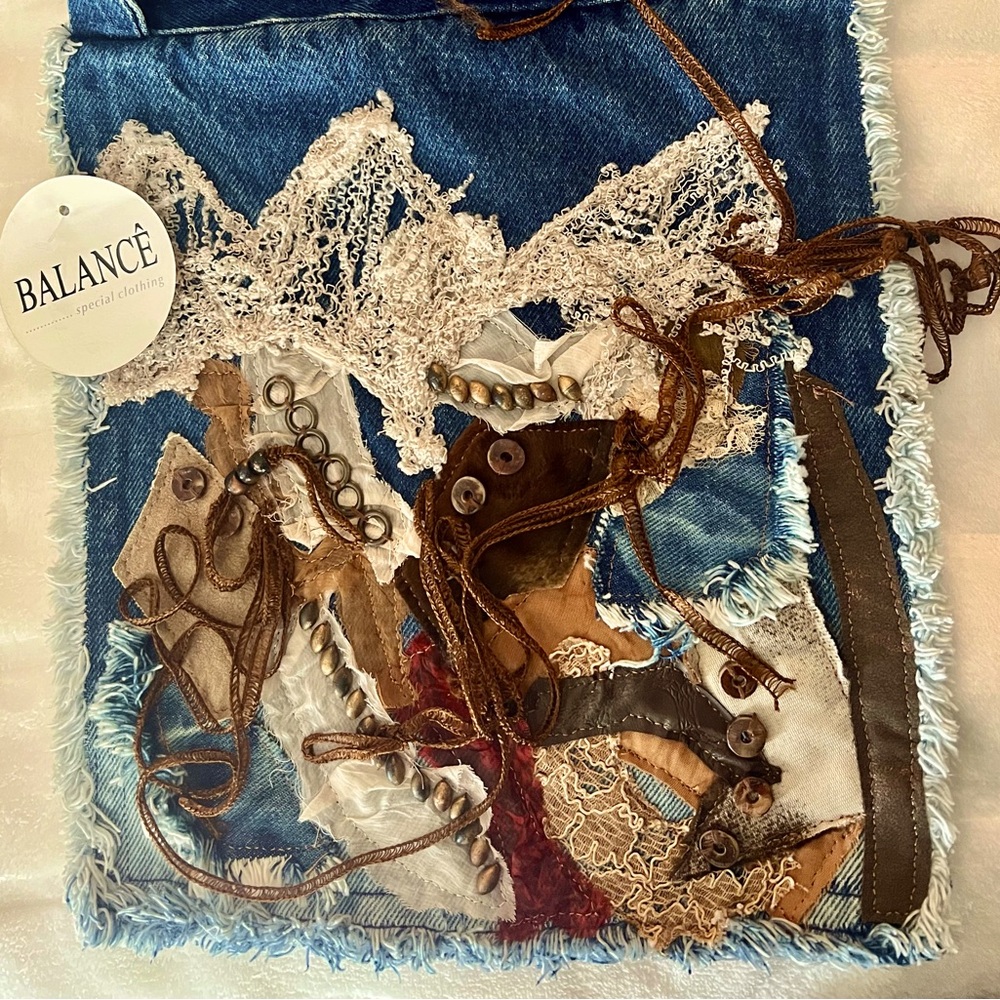 Jeans crossbody bag